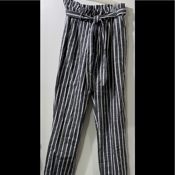 NWT - Iris Black and White Striped Trousers - Picture 5 of 12